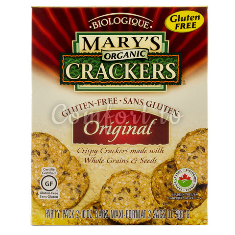 Mary's Organic Gluten Free Crackers, 2 x 283 g