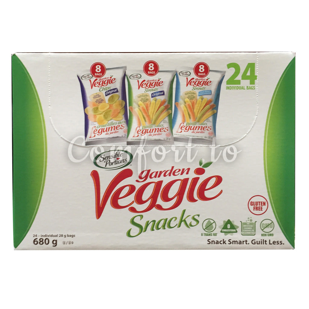 Sensible Portions Garden Veggie Snacks Variety Pack, 24 x 28 g