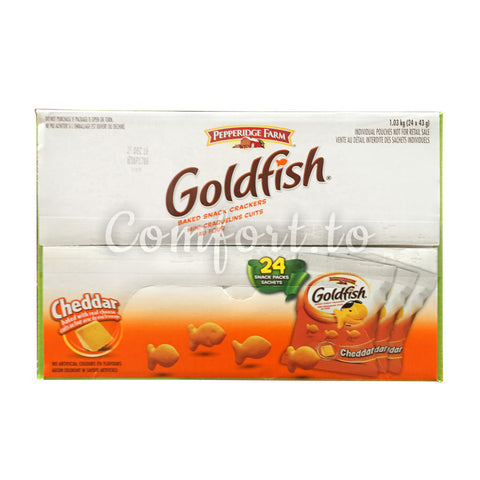 Pepperidge Farm Gold Fish Crackers Individual Pouches, 24 x 43 g