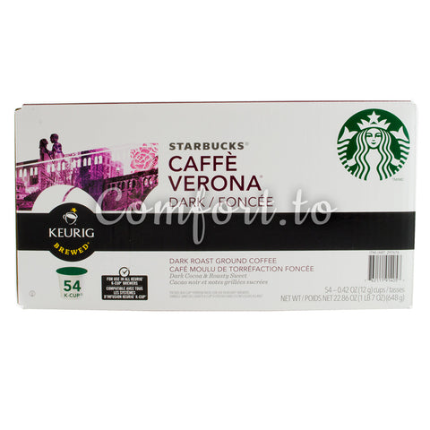 Starbucks Caffee Verona Dark Keurig K-Cup, 54 cups