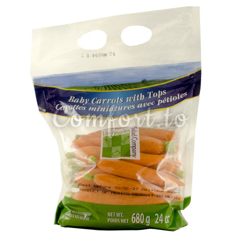 Baby Carrots with Tops, 680 g