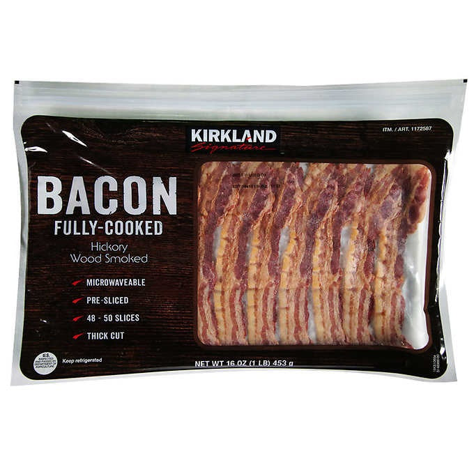 Kirkland  Fully Cooked Bacon Hickory Wood Smoked, 500 g